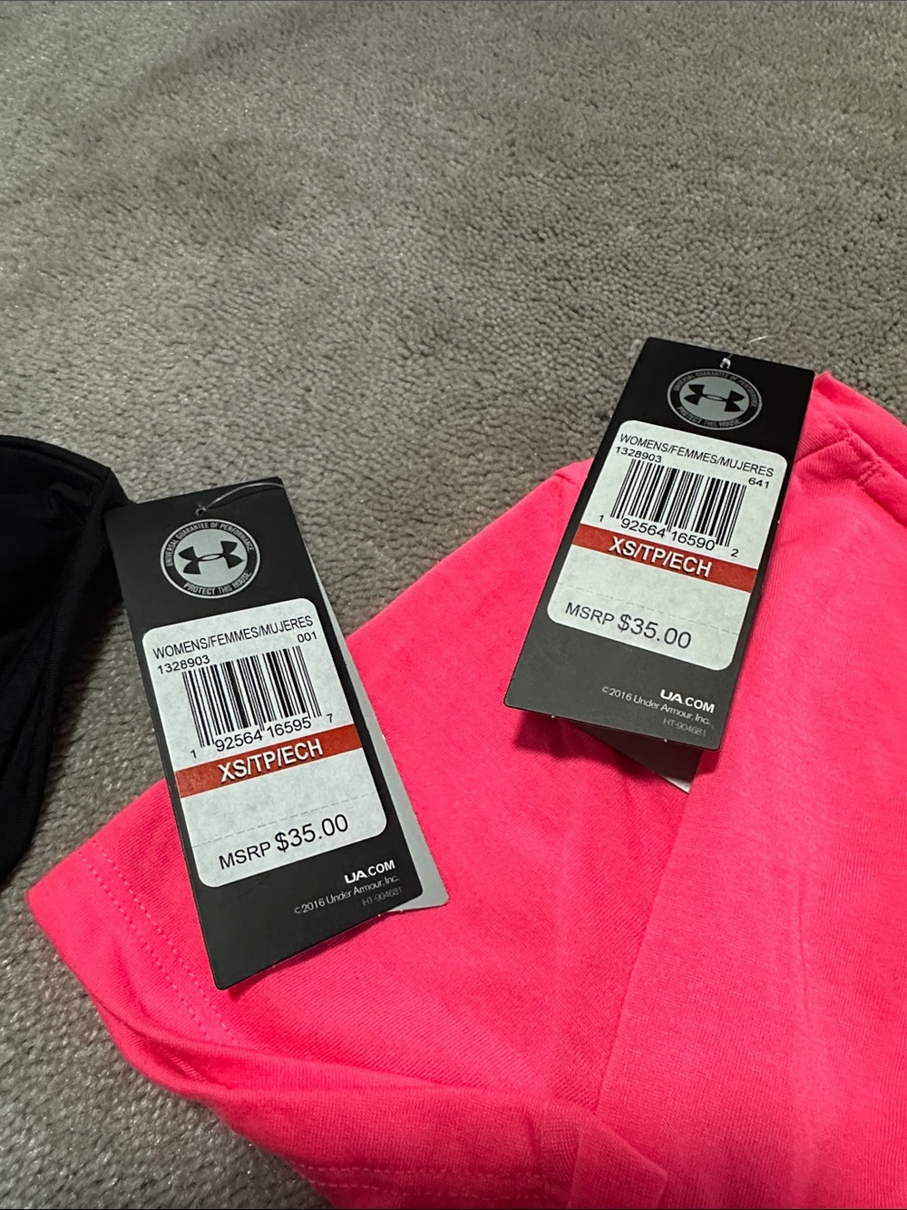 New Under armour whisperlight foldover Short Sleeve Tops XS - Picture 2 of 7